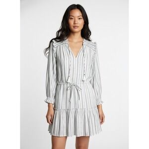 Revolve Paige‎ Kaylynn Dress Womens Size S Arona Multi Tie Neck Tassel Ruffle